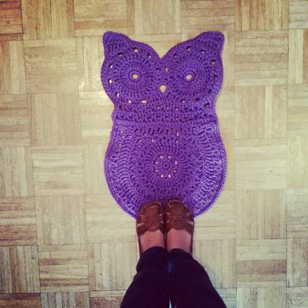 \"owl-rug-nursery-kids-crochet\"